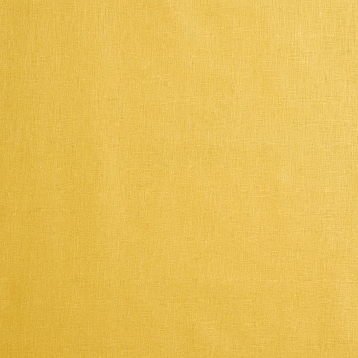 Schumacher Lange Glazed Linen Yellow Fabric Sample 69367