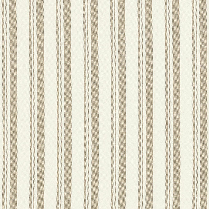 Schumacher Capri Beige/White Fabric Sample 69442