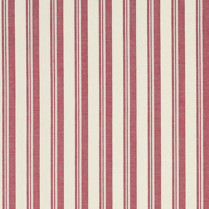 Schumacher Capri Red/White Fabric Sample 69445