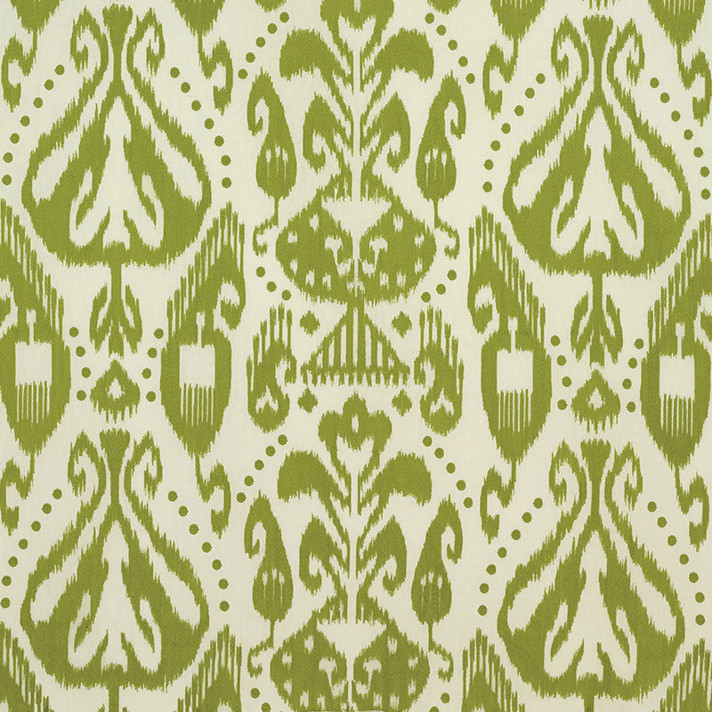 Schumacher Kiva Embroidered Ikat Grass Fabric 69483