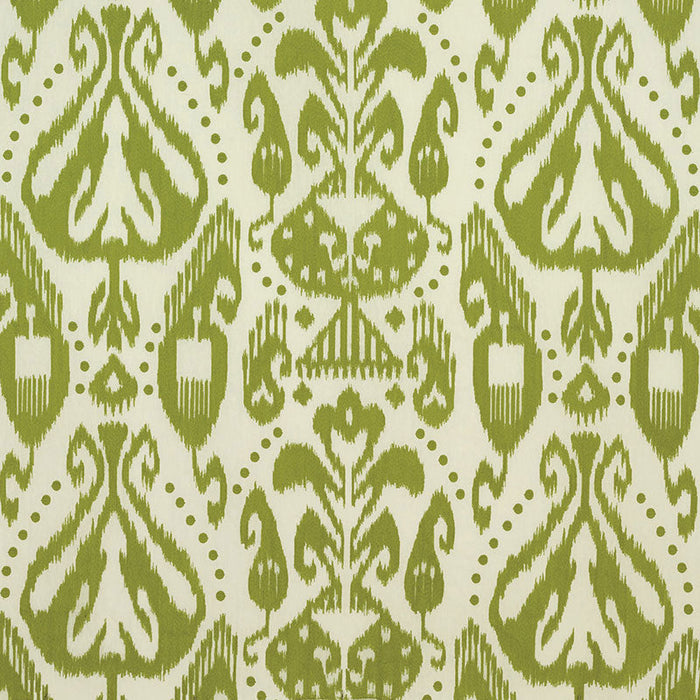 Schumacher Kiva Embroidered Ikat Grass Fabric Sample 69483