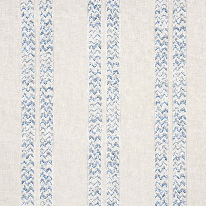 Schumacher Kudu Stripe Blue Fabric Sample 69971