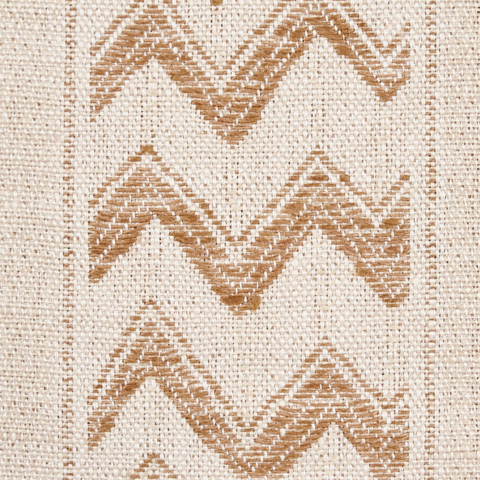 Schumacher Kudu Stripe Sand Fabric Sample 69972