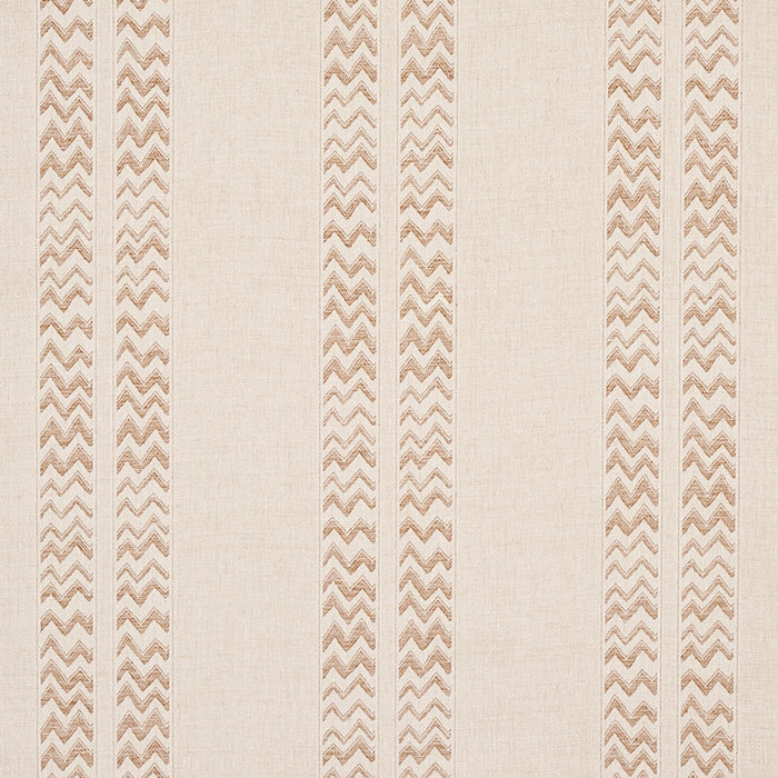 Schumacher Kudu Stripe Sand Fabric Sample 69972