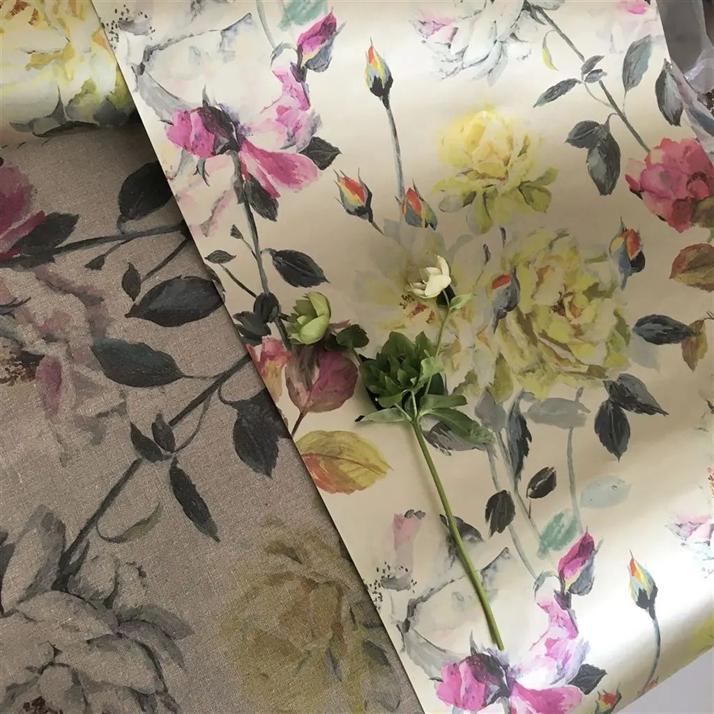 Designers Guild Couture Rose Duck Egg Wallpaper PDG711/04