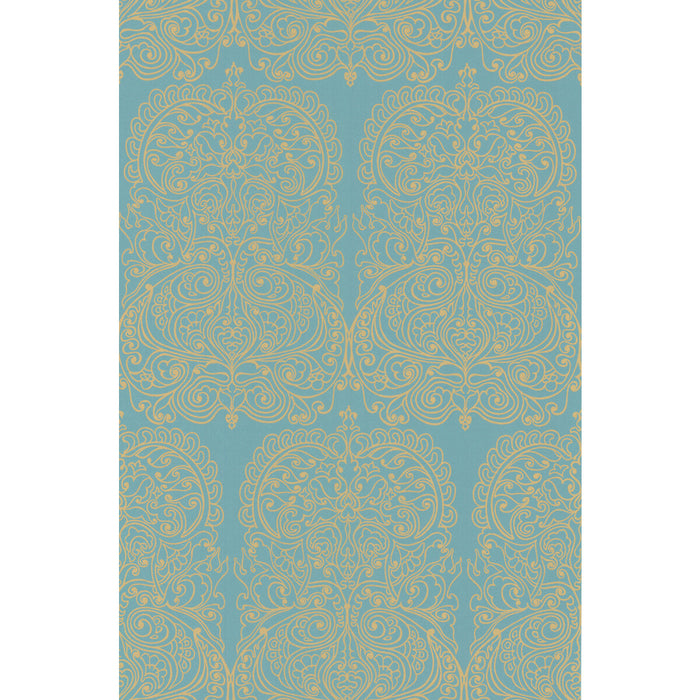 Cole & Son Alpana Gold/Aqua Wallpaper 69/2107.CS.0