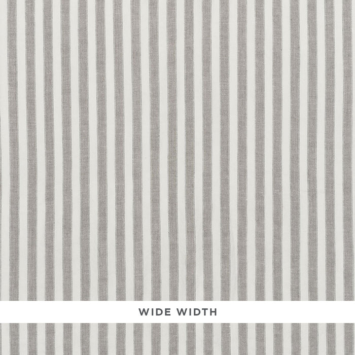 Schumacher Regatta Linen Stripe Stone Fabric 70035