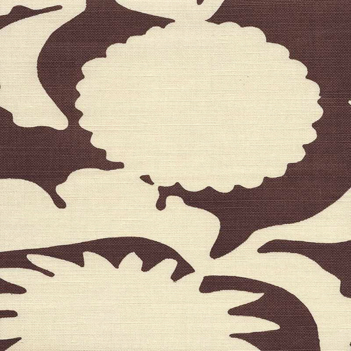 China Seas Flora Background New Brown Fabric 7010-07