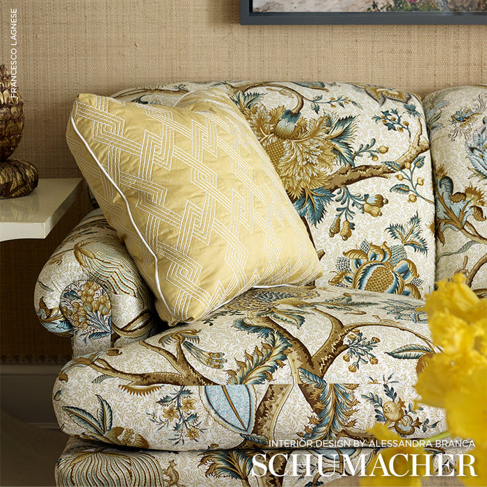 Schumacher Hix Yellow Fabric Sample 70140