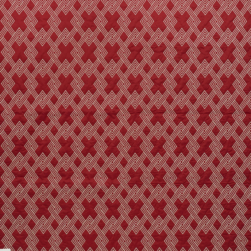 Schumacher Hix Red Fabric 70141