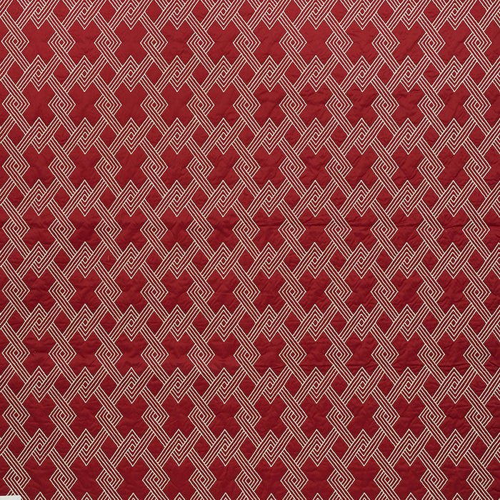 Schumacher Hix Red Fabric Sample 70141