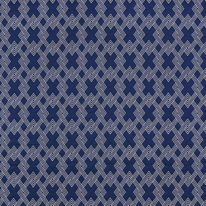 Schumacher Hix Navy Fabric 70142