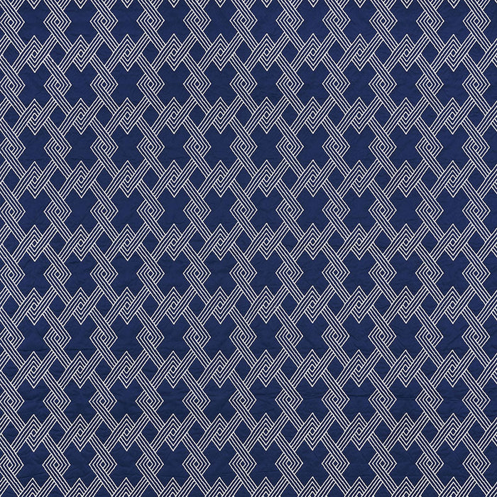 Schumacher Hix Navy Fabric Sample 70142