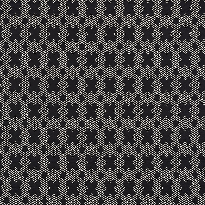 Schumacher Hix Ebony Fabric 70145