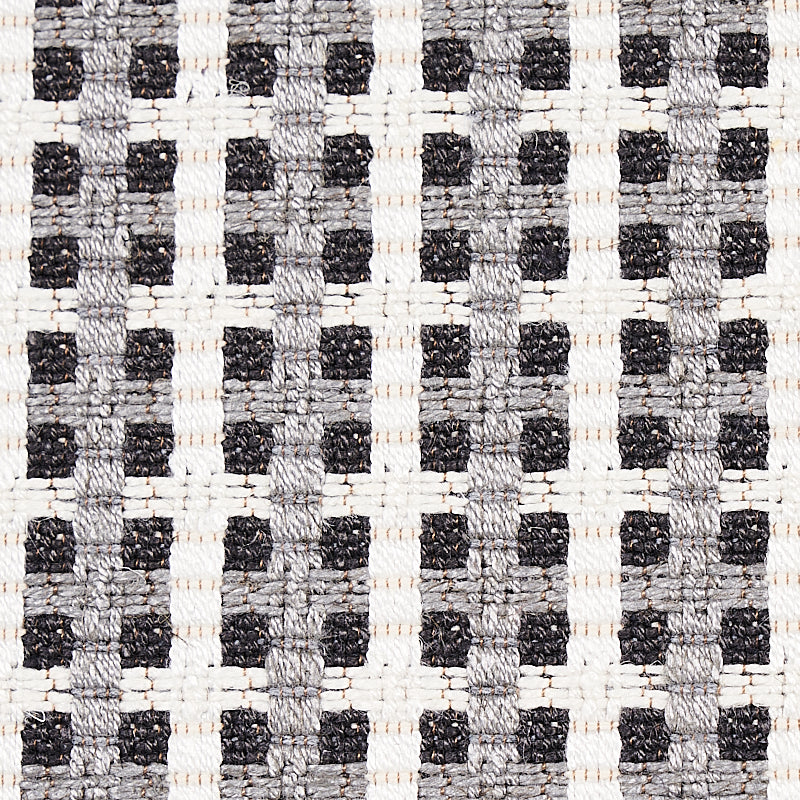 Schumacher Crosstown Graphite Fabric 70392