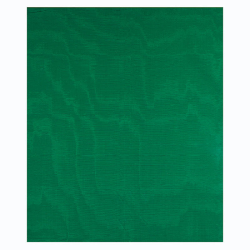 Schumacher Incomparable Moire Emerald Fabric Sample 70450