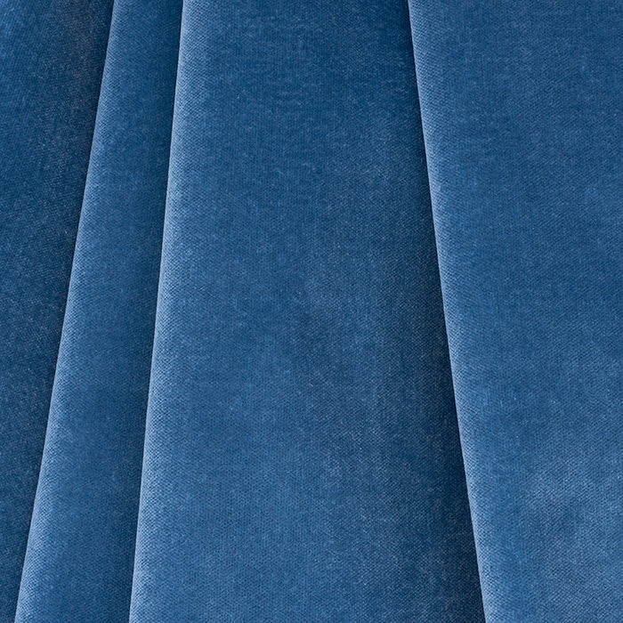 Schumacher Rocky Performance Velvet Steel Blue Fabric Sample 70571