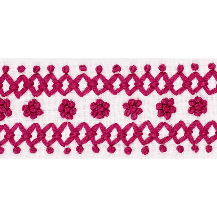 Schumacher Sunnyvale Tape Pink Trim 70634