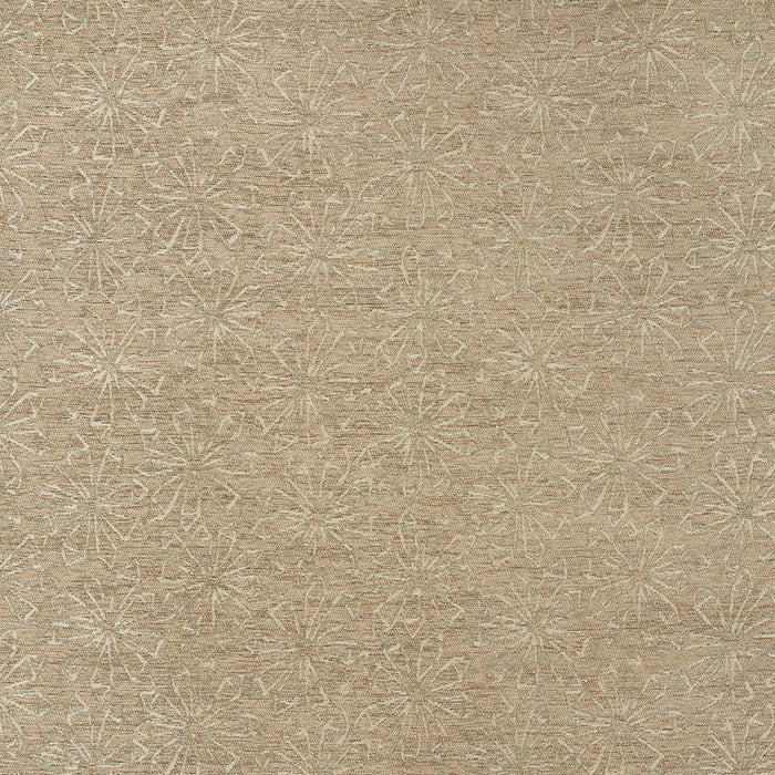 Schumacher Flower Chenille Sandstone Fabric 70861