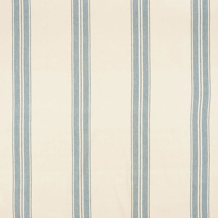 Schumacher Brentwood Stripe China Blue Fabric Sample 70871