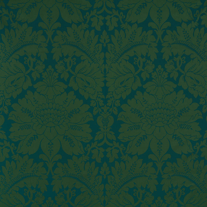 Schumacher Maggiore Damasco Emerald Fabric 71281