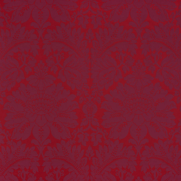 Schumacher Maggiore Damasco Ruby Fabric 71282