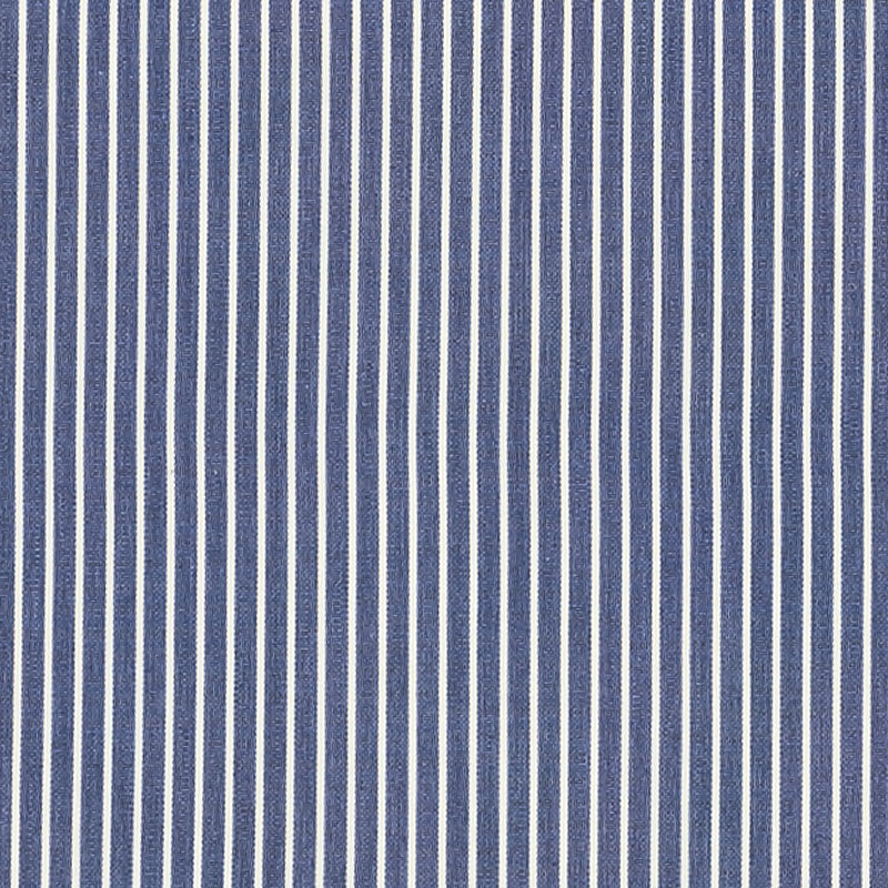 Schumacher Edie Stripe Navy Fabric 71303