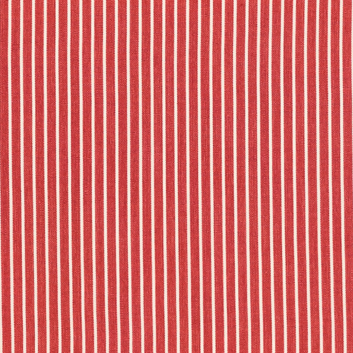 Schumacher Edie Stripe Red Fabric Sample 71309