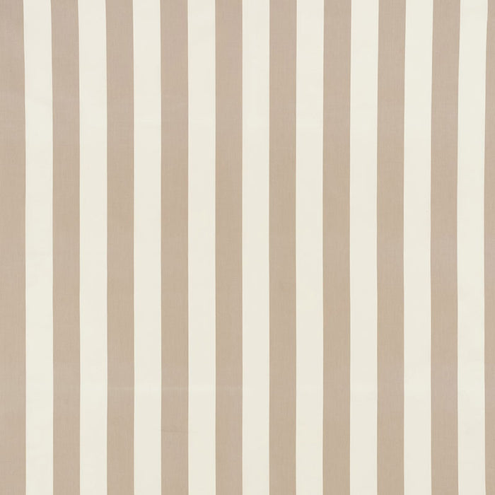 Schumacher Andy Stripe Taupe Fabric Sample 71322