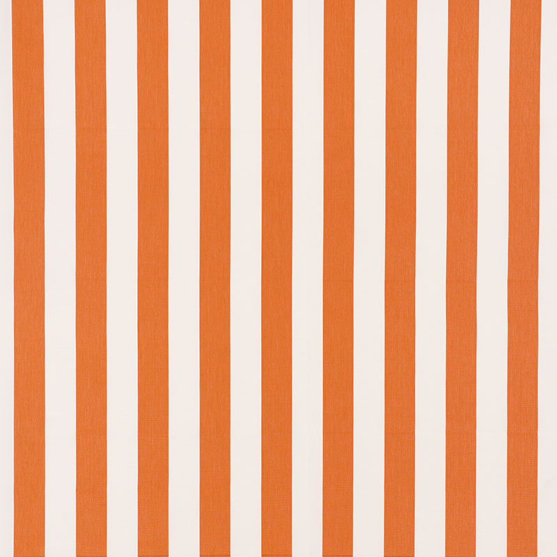 Schumacher Andy Stripe Orange Fabric 71328