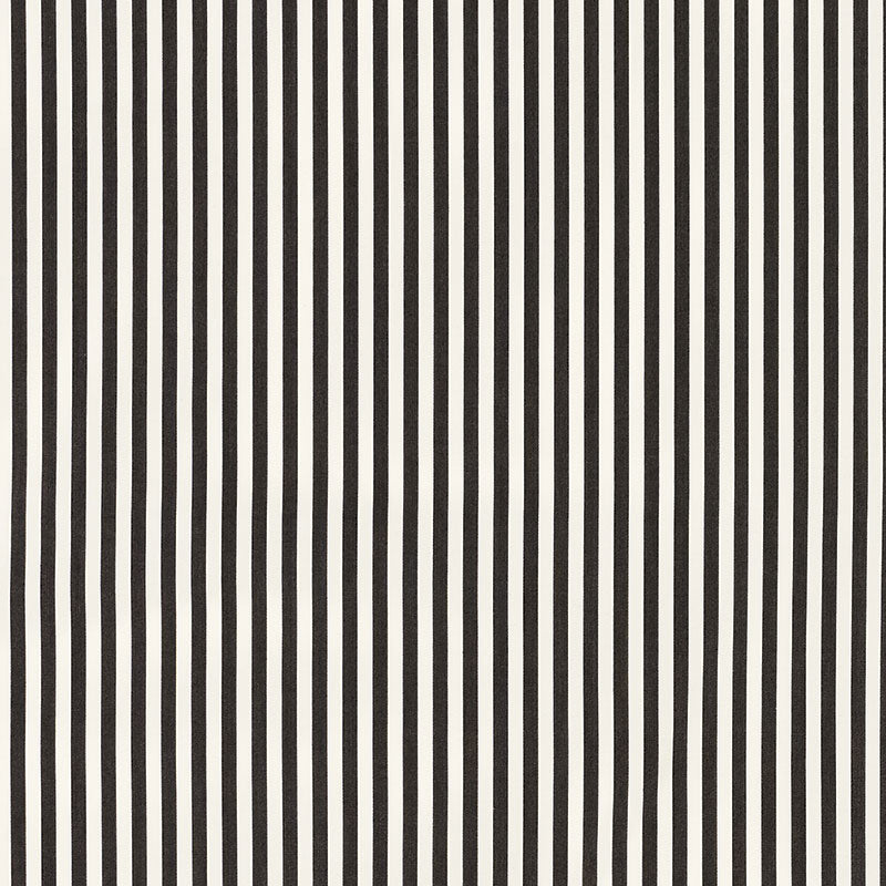 Schumacher Brigitte Stripe Black Fabric 71340