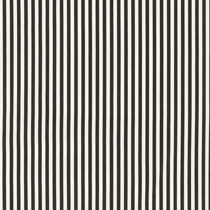 Schumacher Brigitte Stripe Black Fabric Sample 71340