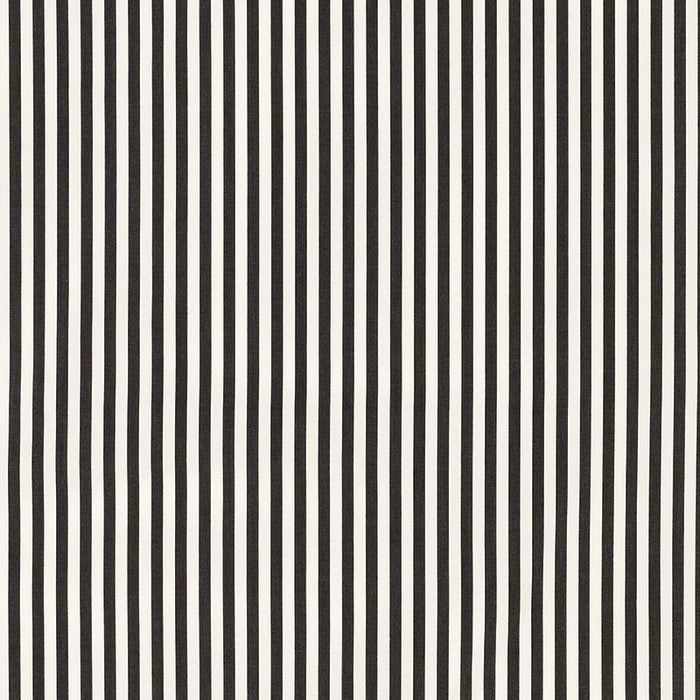 Schumacher Brigitte Stripe Black Fabric 71340