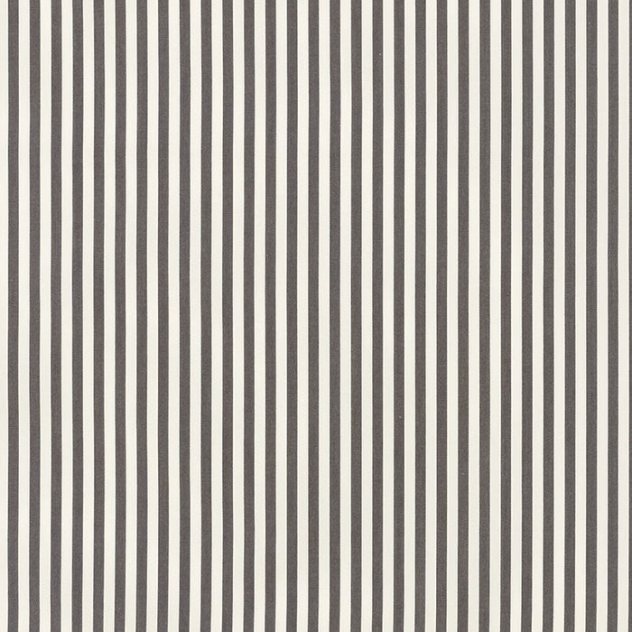 Schumacher Brigitte Stripe Charcoal Fabric Sample 71341