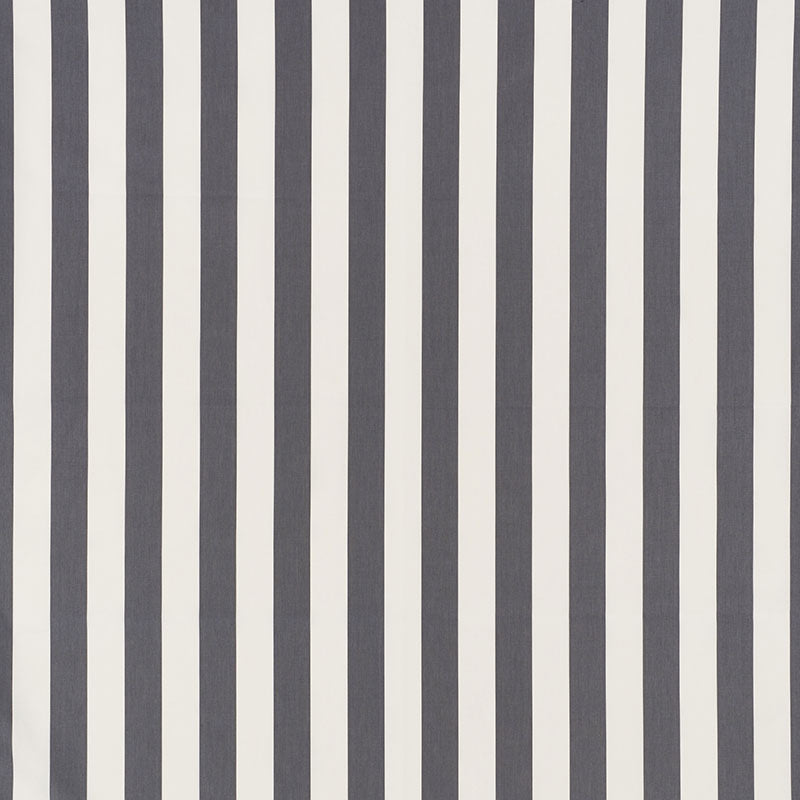 Schumacher James Stripe Charcoal Fabric 71350