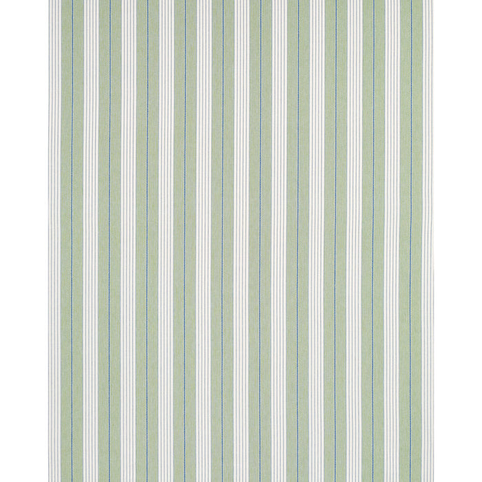 Schumacher Audrey Stripe Green Fabric Sample 71376