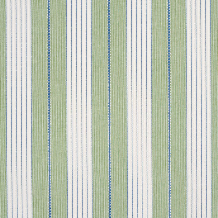 Schumacher Audrey Stripe Green Fabric Sample 71376