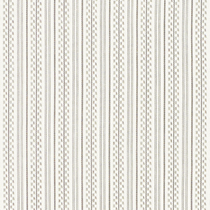 Schumacher Jack Stripe Stone Fabric Sample 71412