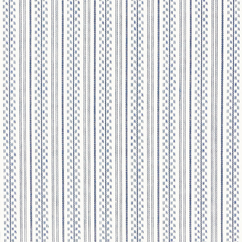 Schumacher Jack Stripe Navy Fabric 71413