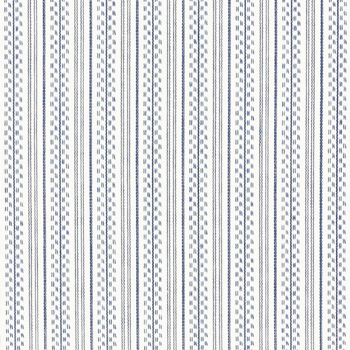 Schumacher Jack Stripe Navy Fabric 71413