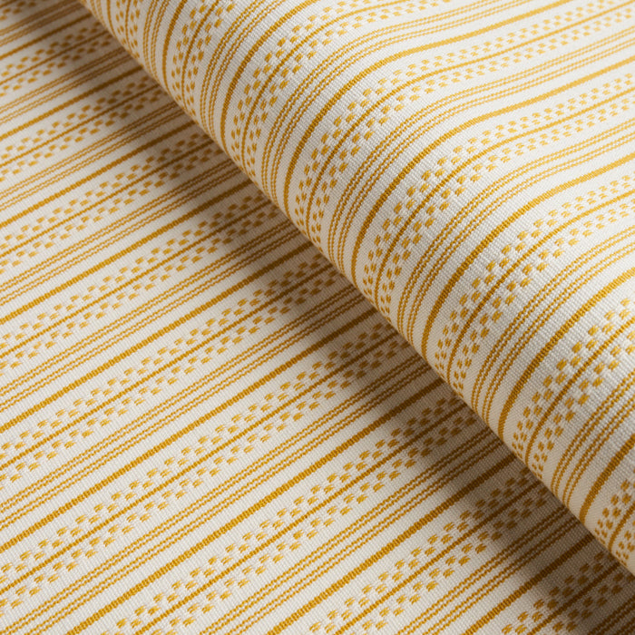 Schumacher Jack Stripe Yellow Fabric Sample 71417