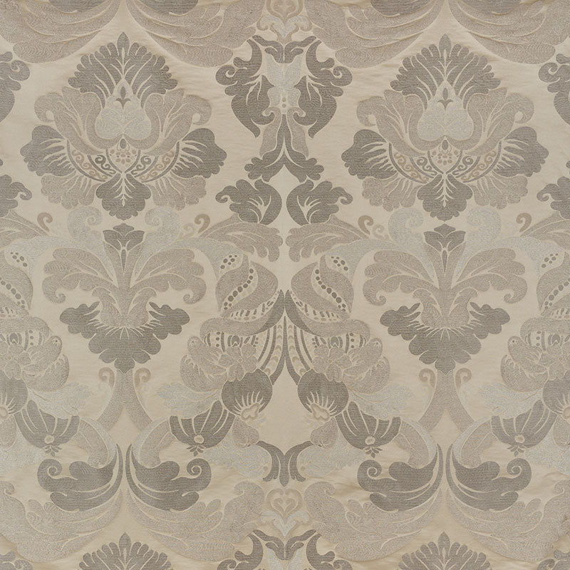 Schumacher Molveno Damasco Champagne Fabric 71471