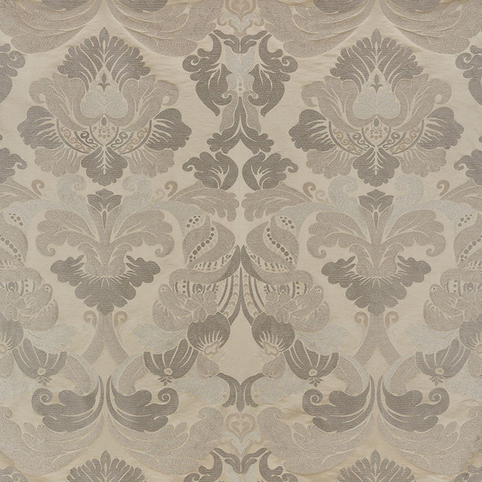 Schumacher Molveno Damasco Champagne Fabric Sample 71471