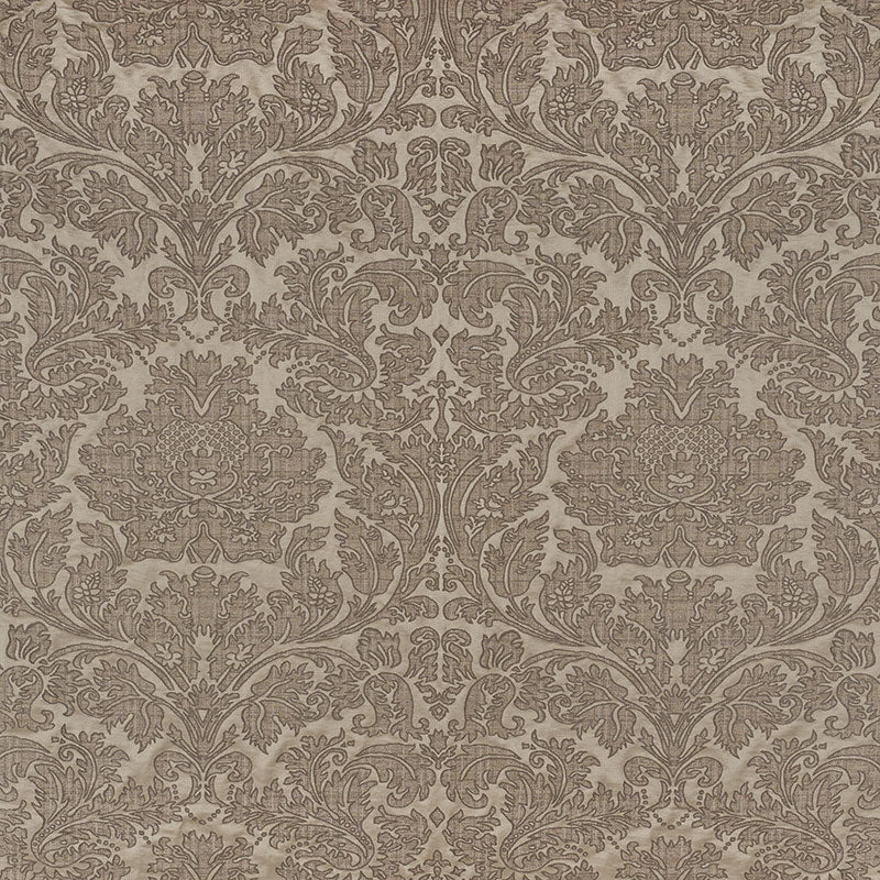 Schumacher Belice Damasco Pewter Fabric 71481