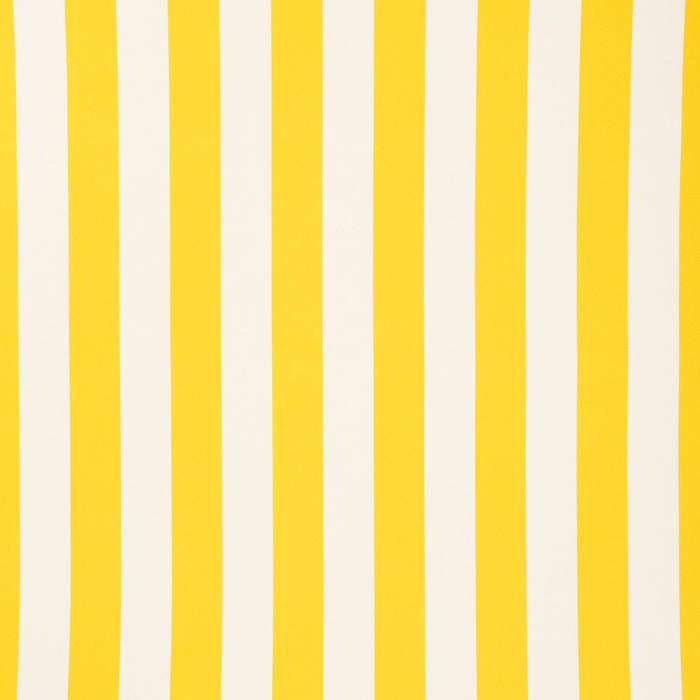 Schumacher Cabana Stripe Yellow Fabric Sample 71752