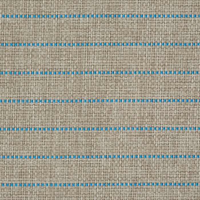 Schumacher Manning Stripe Indoor/Outdoor Aqua Fabric 71814