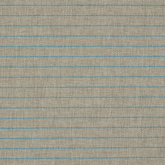 Schumacher Manning Stripe Indoor/Outdoor Aqua Fabric 71814