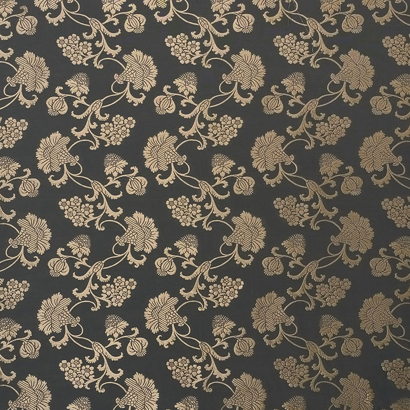 Schumacher Margaux Carbon Shimmer Fabric 71841