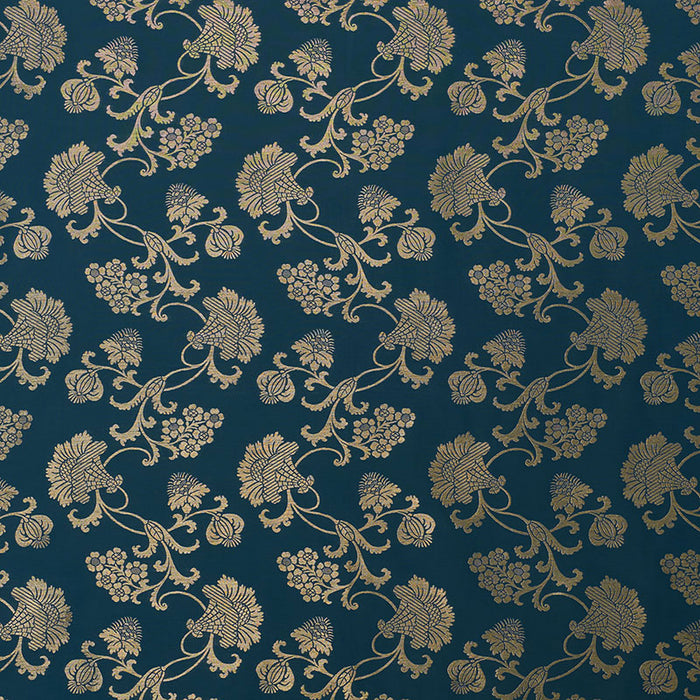 Schumacher Margaux Peacock Shimmer Fabric 71843