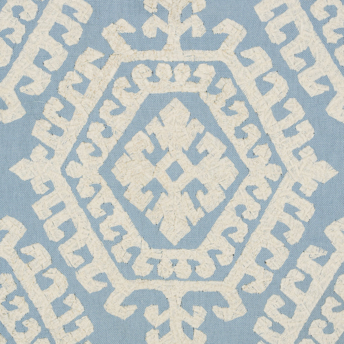 Schumacher Regalia Sky Fabric Sample 71945